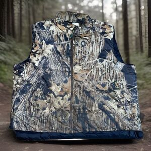 Vintage Remington Puffer Vest Mens Size XXL Down Hunting Breakup Camo